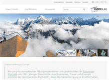 Tablet Screenshot of euroglas.com