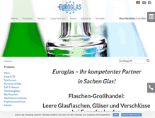 Tablet Screenshot of euroglas.de